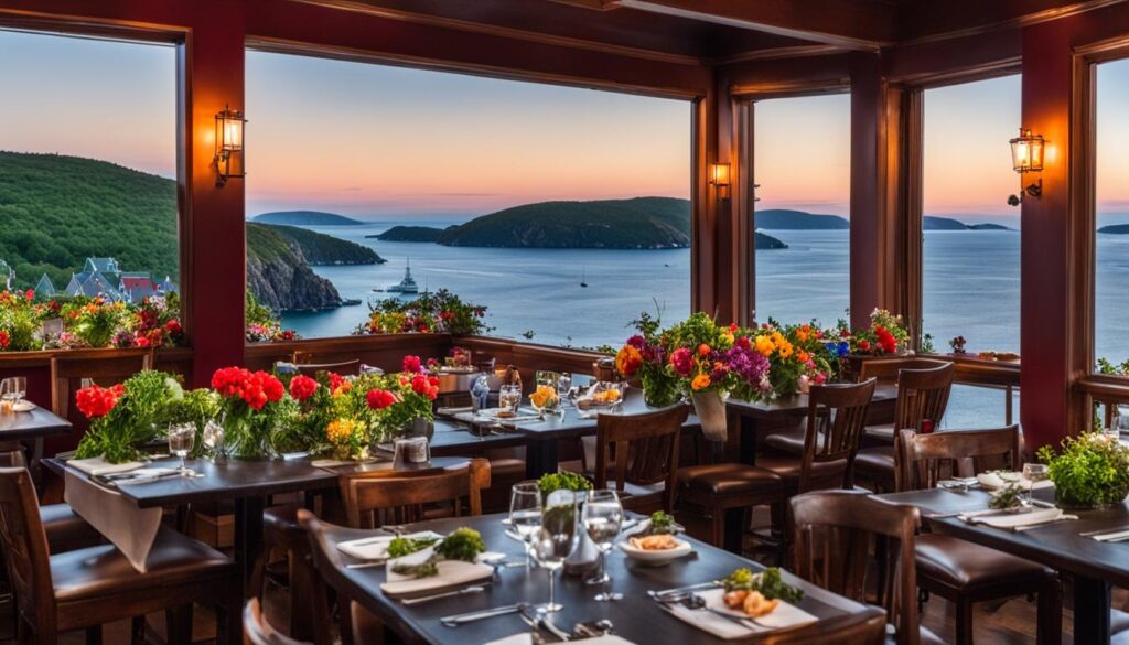 waterfront dining in St. John's